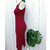 Vestido Midi Bordô M.Officer PP/P - comprar online