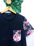 Camiseta Masculina Manga Floral P - comprar online