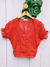 Cropped Laranja Telha Chiffon P na internet