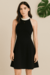 Vestido Gabardine Preto Murau P - comprar online