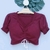 Blusa Cropped Vinho M