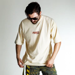 Camiseta Oversized | Sangue Seco - Areia - Ruined Culture | Moda Street