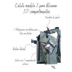 Colete Falcoaria - 12 Compartimentos modelo TL - comprar online