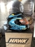 Casco Hawk RS1 ALPHA NEGRO CELESTE BRILLANTE