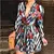 Vestido Estampado de Manga Comprida Feminino - ModaDella