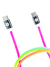 CABLE MOBO RAINBOY TIPO C A TIPO C, 60 WATTS SOPORTE MAXIMO, COLORES, CUBIERTA DE NYLON
