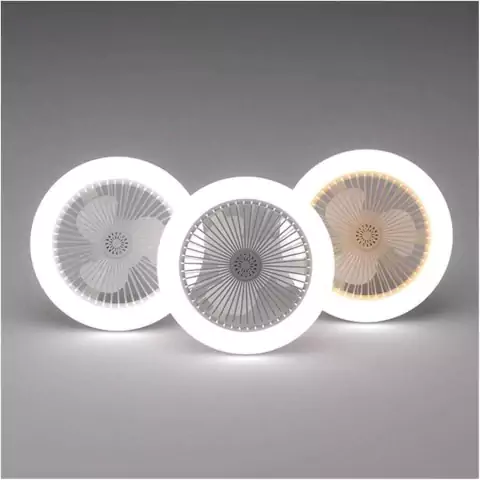 FOCO VENTILADOR, CON LUZ Y AROMATIZA PACK DE 2 PIEZAS