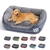 Cama grande para perros y gatos, perrera cuadrada de felpa