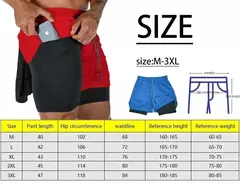 Short Masculino Corrida 2 em 1 Fila - loja online