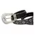 Cinto Modelo Country Preto Feminino Fivela Com Strass Pedras - comprar online