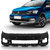 Parachoque Dianteiro Saveiro Cross G7 17 18 19 20 Preto Liso