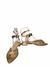 Ferrucci 24207-07LA sandália tela dourada com pedras - comprar online