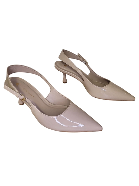 Carrano Scarpin nude verniz