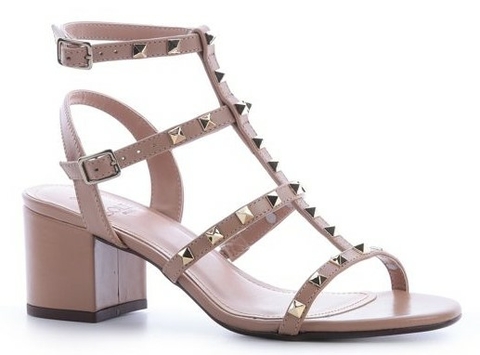 Solis Sandália Valentina Salto Bloco Cor Havana