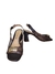 Ferrucci 24268-09FA sandalia marrom trançada salto bloco alto - comprar online