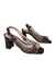 Ferrucci 24268-09FA sandalia marrom trançada salto bloco alto