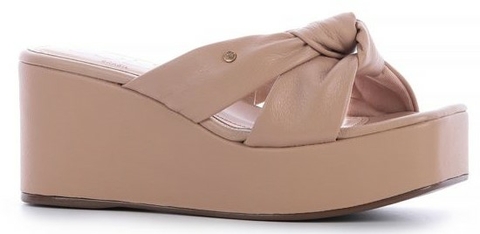 Solis Tamanco Nude Anabela Nó