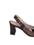 Ferrucci 24268-09FA sandalia marrom trançada salto bloco alto - SANTO SALTO STORE