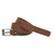 Cinto em Couro Macboot Marrom Fivela Metal Prata na internet
