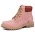 Bota Militar Macboot Cano Alto Lauryn 04 Rosa - MACBOOT