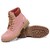 Bota Militar Macboot Cano Alto Lauryn 04 Rosa