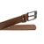 Cinto em Couro Macboot Marrom Fivela Metal Prata - loja online