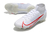 Chuteira Nike Mercurial Superfly 8 (FG) - Branco/Vermelho - Chute Fast Pro