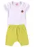 CONJUNTO BEBÊ MENINA BLUSA E SHORT na internet
