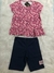 CONJUNTO INFANTIL FEMININO FLORIDO BLUSA E SHORT - comprar online