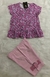 CONJUNTO INFANTIL FEMININO FLORIDO BLUSA E SHORT - Silva e Meireles Store