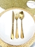 Set Cubiertos Banus Gold x6. en internet