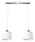 Lamparra Barral de 2 Luces Pantallas de Tela - tienda online