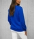 Buzo cuello redondo femenino, azul francia - comprar online
