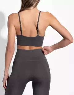POUCH GREY SEAMLESS TOP - comprar online