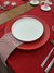 Prato Raso de Cerâmica Vermelho Fosco | 28cm na internet