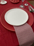 Prato Raso de Cerâmica Vermelho Fosco | 28cm - Casa Perona