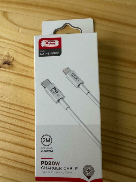 CABO LIGHTNING PARA USB-C 2M DE COMPRIMENTO