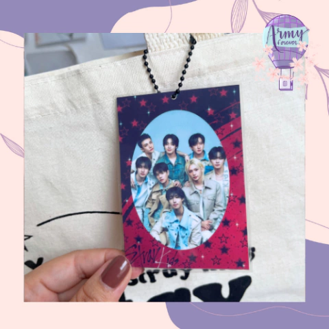 Holder Plastificado Stray Kids skz ot8 - comprar online