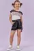 CONJUNTO KUKIE BLUSA MALHA POWER E SHORTS NYLON 85266 - comprar online