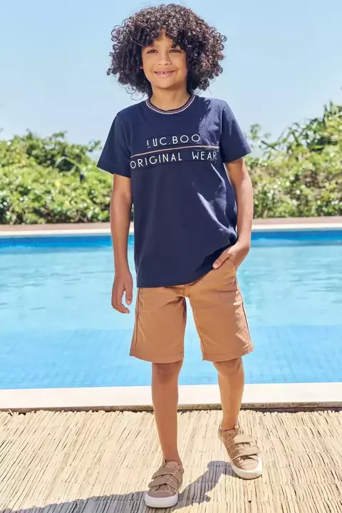 CAMISETA EM MEIA MALHA LUC.BOO 84552