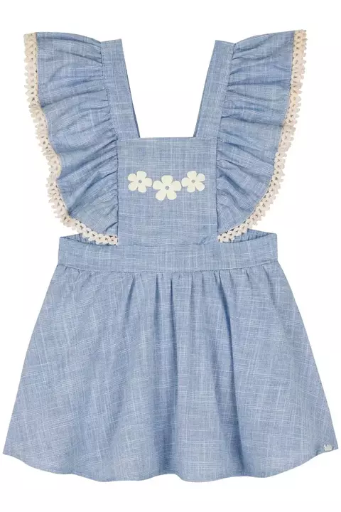 VESTBODY KUKIE BEBE EM CHAMBRAY 85778