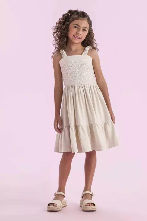 VESTIDO LINHO BRILHO PETIT CHERIE 51 10 31 27 092