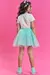 CONJUNTO KUKIE ARIEL BLUSA MALHA SAIA TULE 85644 - comprar online