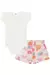 CONJUNTO BODY COTTON E SHORTS EM MOLETOM KUKIE 85093 na internet