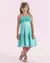 VESTIDO TURQUESA PETIT CHERIE BABADOS E PEDRARIAS 51 10 31 27 358