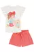 CONJUNTO KUKIE BLUSA COTTON E SHORTS TRICOLINE BORDADO 85249 na internet