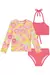 CONJUNTO KUKIE BIQUINI E BLUSA MALHA PROTEÇÃO UV50+ 83567 - Tutti Frutti | Moda Infantil 