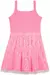 VESTIDO KUKIE CANELADO TULE PAETE ROSA 85999 - loja online