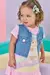 VESTIDO BEBE KUKIE MEIA MALHA E COLETE JEANS 85139 - comprar online