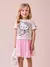 CONJUNTO MOMI HELLO KYTY BLUSA E SAIA FAIRY J6787